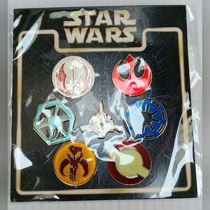 Disney STAR WARS Emblems Booster Pack Enamel Pin Set NEW SEALED